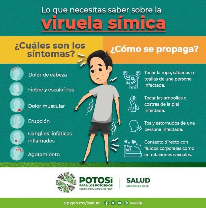 DETECTAN NUEVO CASO DE VIRUELA SÍMICA EN SLP