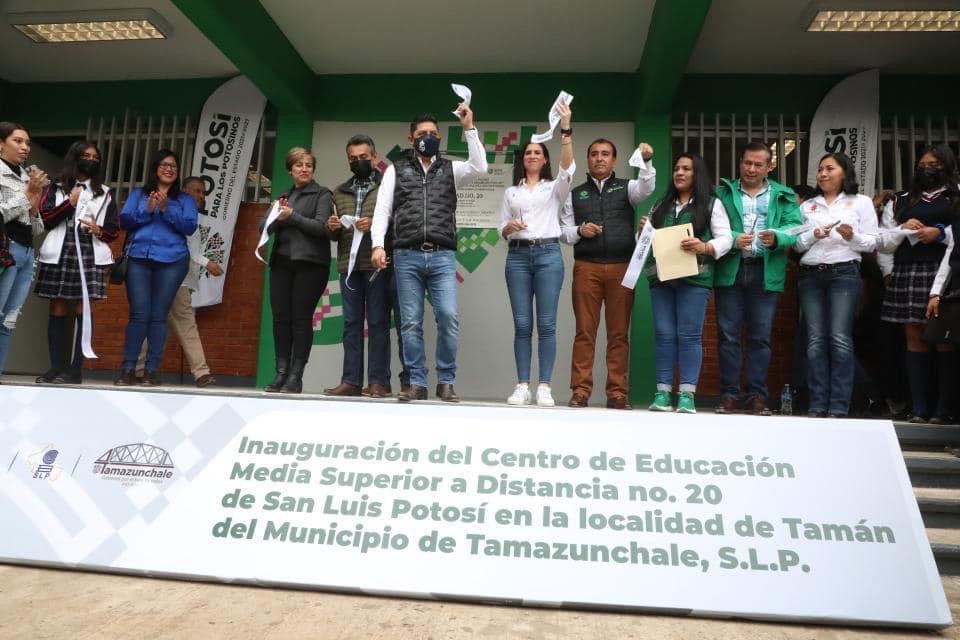 <strong>GOBERNADOR RICARDO GALLARDO ENTREGA NUEVO Y MODERNO PLANTEL DEL COBACH EN TAMAZUNCHALE</strong>