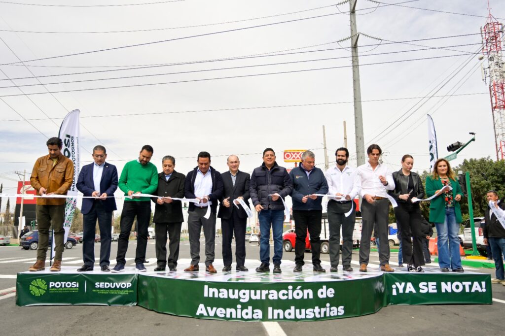 RESCATE DE AVENIDA INDUSTRIAS CONTRIBUYE A REVOLUCIONAR A SLP: RICARDO GALLARDO