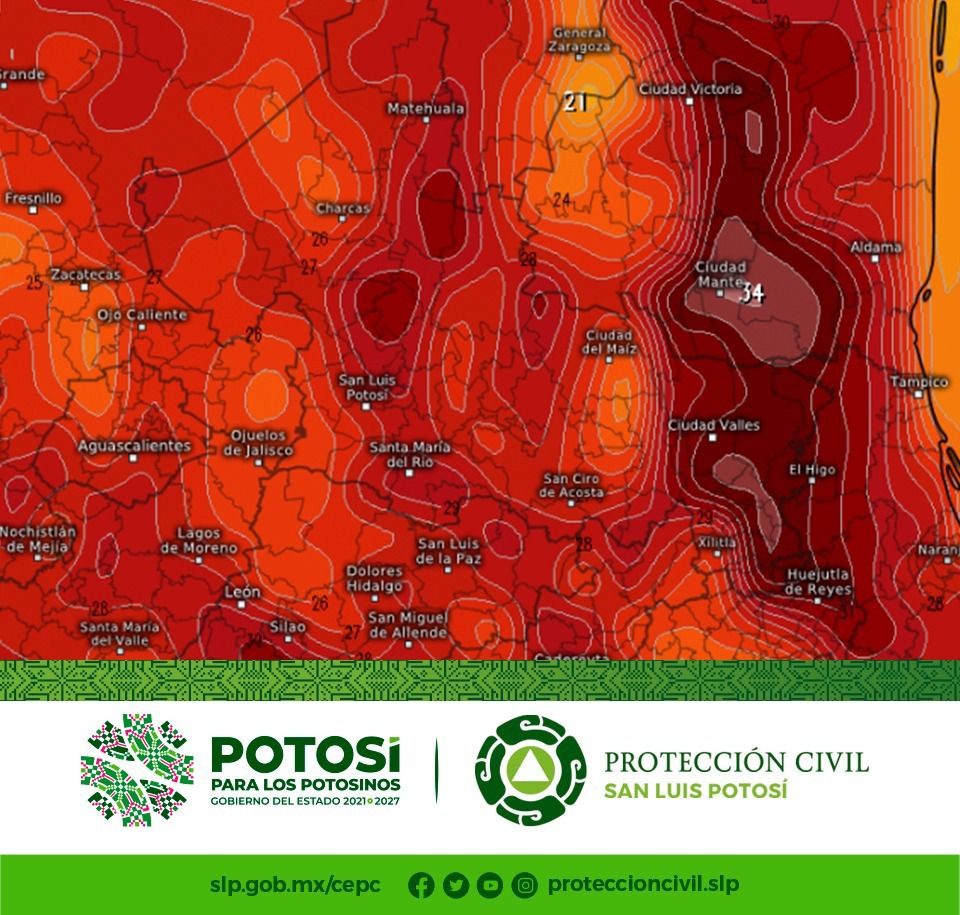 PROTECCIÓN CIVIL ESTATAL PIDE EXTREMAR CUIDADOS POR ALTAS TEMPERATURAS