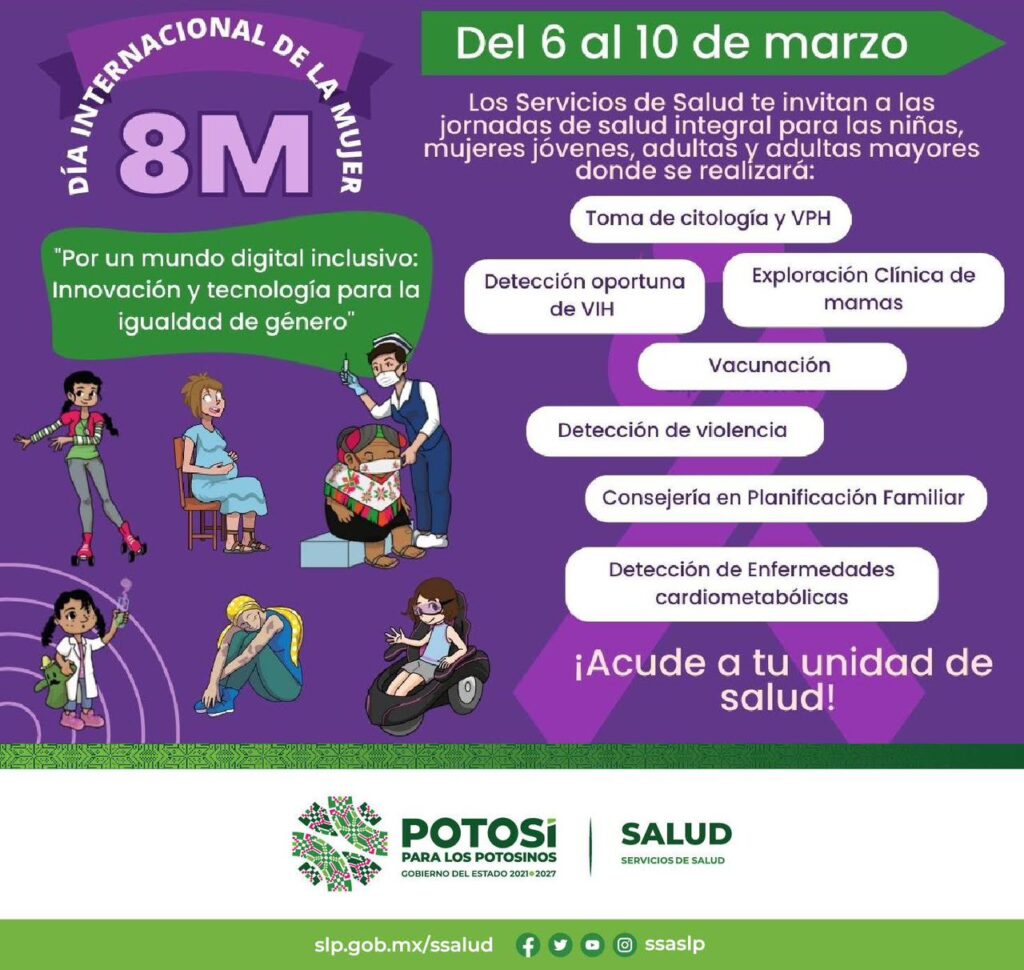 PREPARA GOBIERNO DEL CAMBIO JORNADAS DE SALUD PARA LAS MUJERES DEL 6 AL 10 DE MARZO