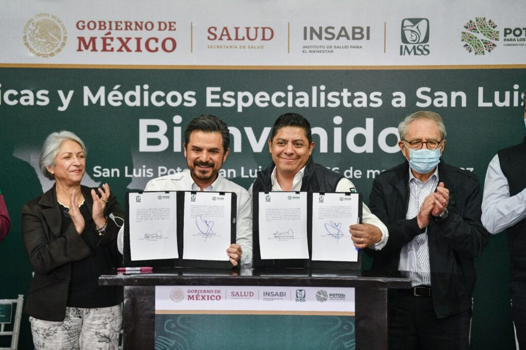 APUNTALAN GOBIERNO DEL CAMBIO Y FEDERACIÓN, MODELO DE SALUD A FAVOR DE LAS Y LOS POTOSINOS