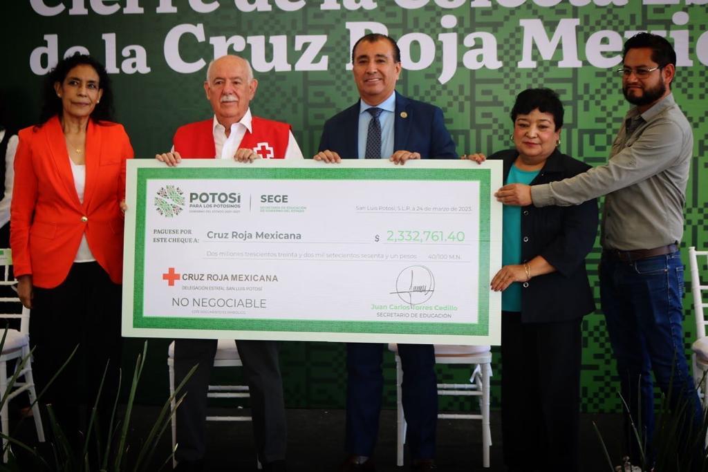 SUPERA SEGE META DE LA COLECTA ESCOLAR DE CRUZ ROJA MEXICANA CON MÁS DE 2.3 MDP