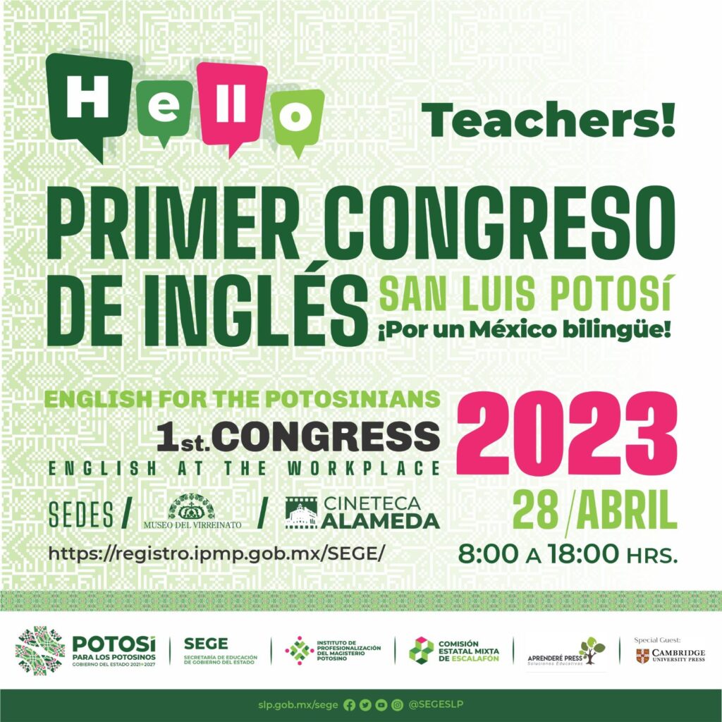 SLP SERÁ SEDE NACIONAL DEL PRIMER CONGRESO DE INGLÉS