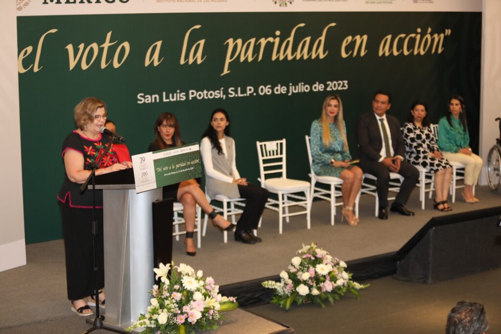 INMUJERES DESTACA A SAN LUIS POTOSÍ COMO PRECURSOR DEL VOTO DE LAS MUJERES