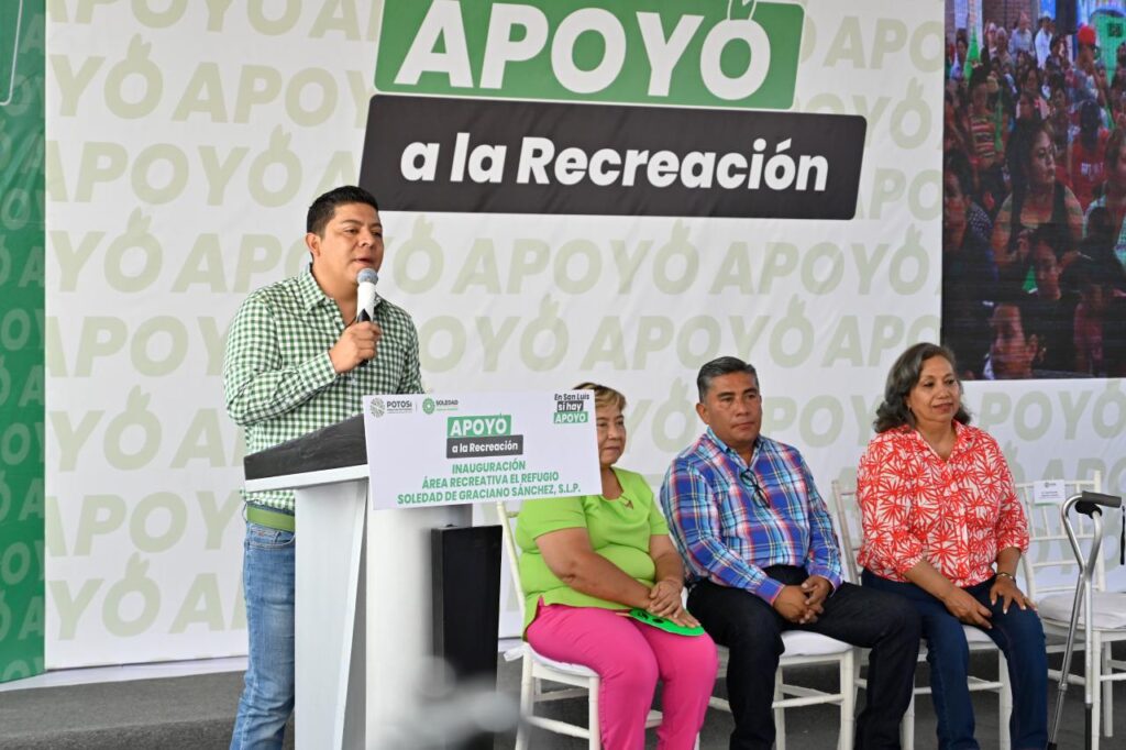 RICARDO GALLARDO ENTREGA UNIDAD RECREATIVA “EL REFUGIO”