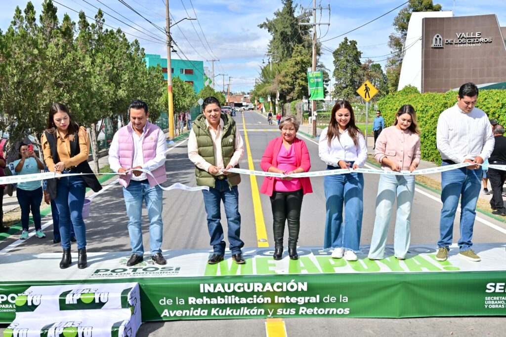 RICARDO GALLARDO ENTREGA UNA RELUCIENTE AVENIDA KUKULKAN